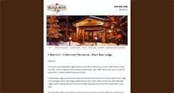 Desktop Screenshot of blackbearlodgedeervalley.com